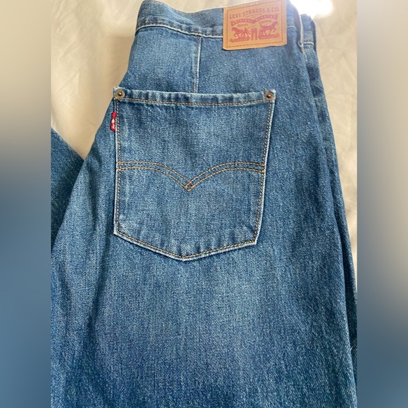 Levi's 94 baggy Blue Straight Leg Jeans size 31 - Picture 2 of 10